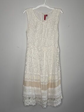 5/48 Silk Linen Lace Dress